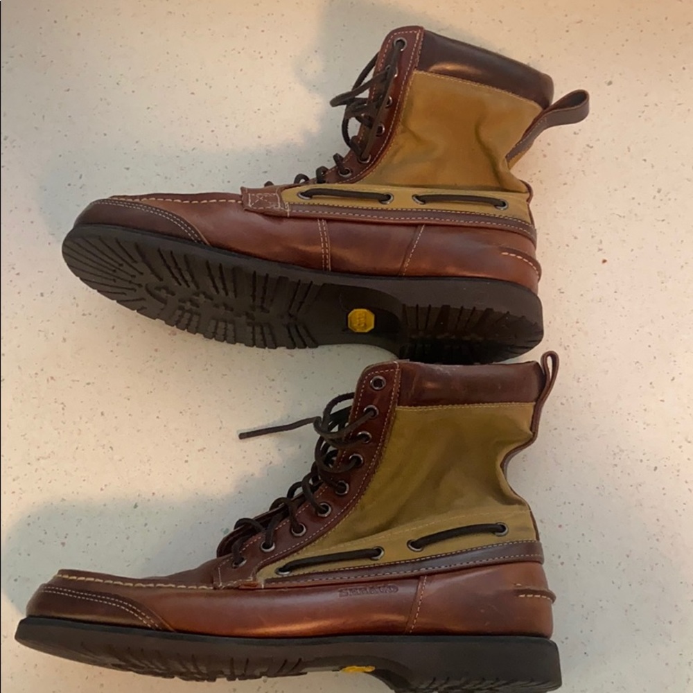 Filson x Sebago Tin Cloth & Leather boots